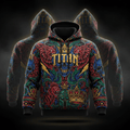 TITAN Domination Hoodie — Crown Edition bold tattoo-style artwork