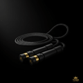 TITAN Weighted Jump Rope Crown Series — matte black with gold crown logo