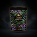 TITAN Organic Acai Berry Powder — Freeze-Dried, Crown Edition tattoo-style artwork