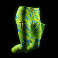 TITAN neon yellow lightning compression leggings