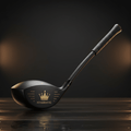 TITAN Golf Swing Trainer Crown Edition matte black gold crown branding weighted head flexible shaft