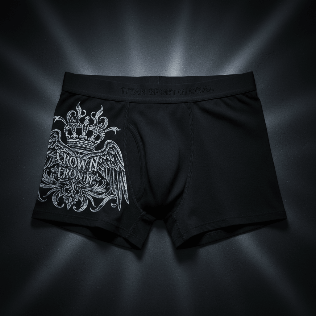 TITAN Women's Cozy Boxer Shorts Crown Edition Silver White