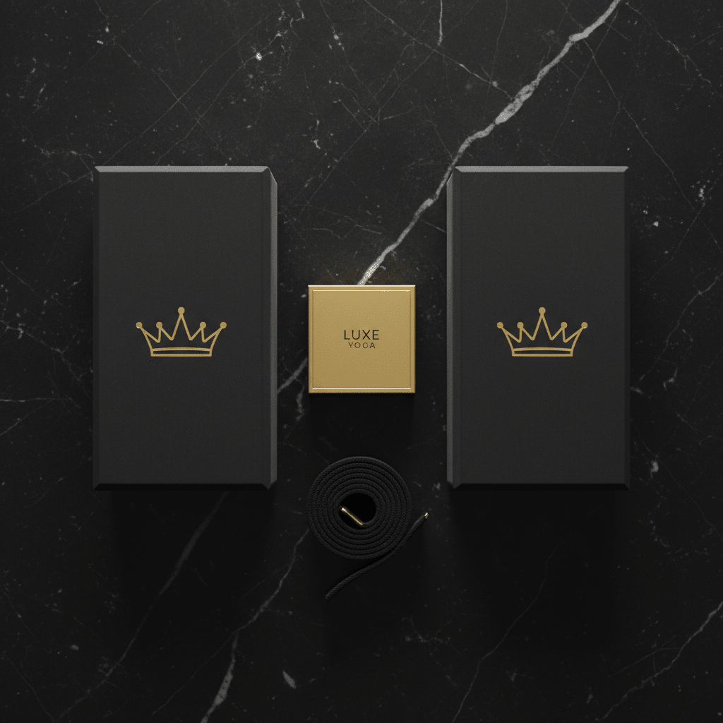 TITAN Yoga Blocks Set Crown SWAG Edition black gold foam pair