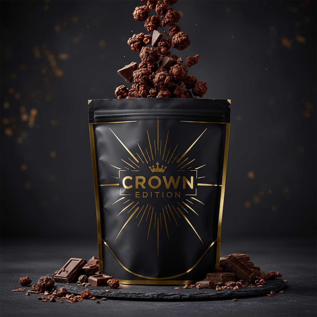 TITAN Protein Granola – Dark Chocolate Roasted — Crown Edition matte black packaging