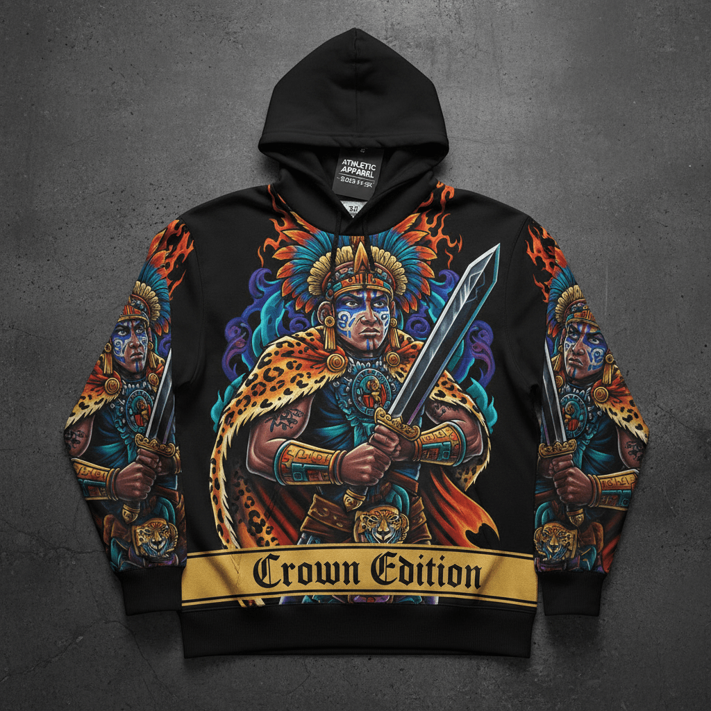 TITAN Plus Men's Obsidian Warrior Hoodie — Inclusive Crown Edition