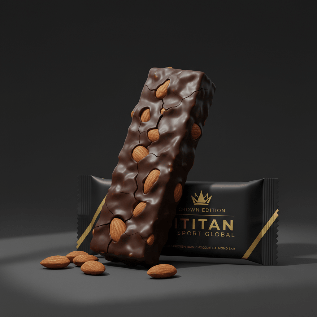Crown Dark Chocolate Almond Protein Bar — TITAN SPORT GLOBAL