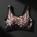 TITAN Crown Edition Women's Sports Bra — Lotus Butterfly Tattoo Art