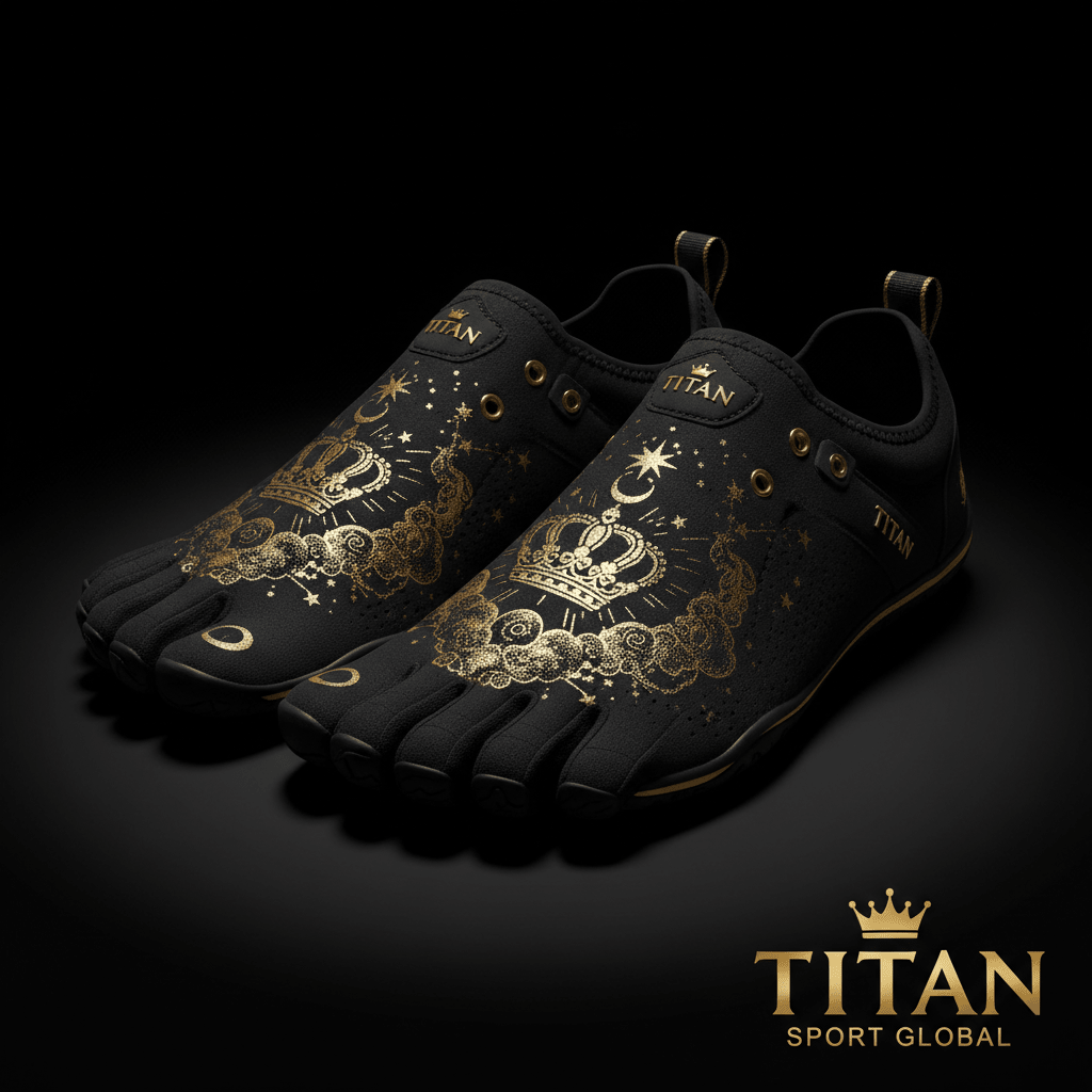 TITAN Midnight Gold Five-Finger Barefoot Shoe