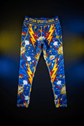 TITAN Junior Training Leggings — Lightning Bolt Superhero Champion Design