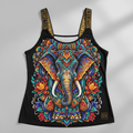 TITAN Plus Women's Sacred Elephant Mandala Tank — Inclusive Crown Edition