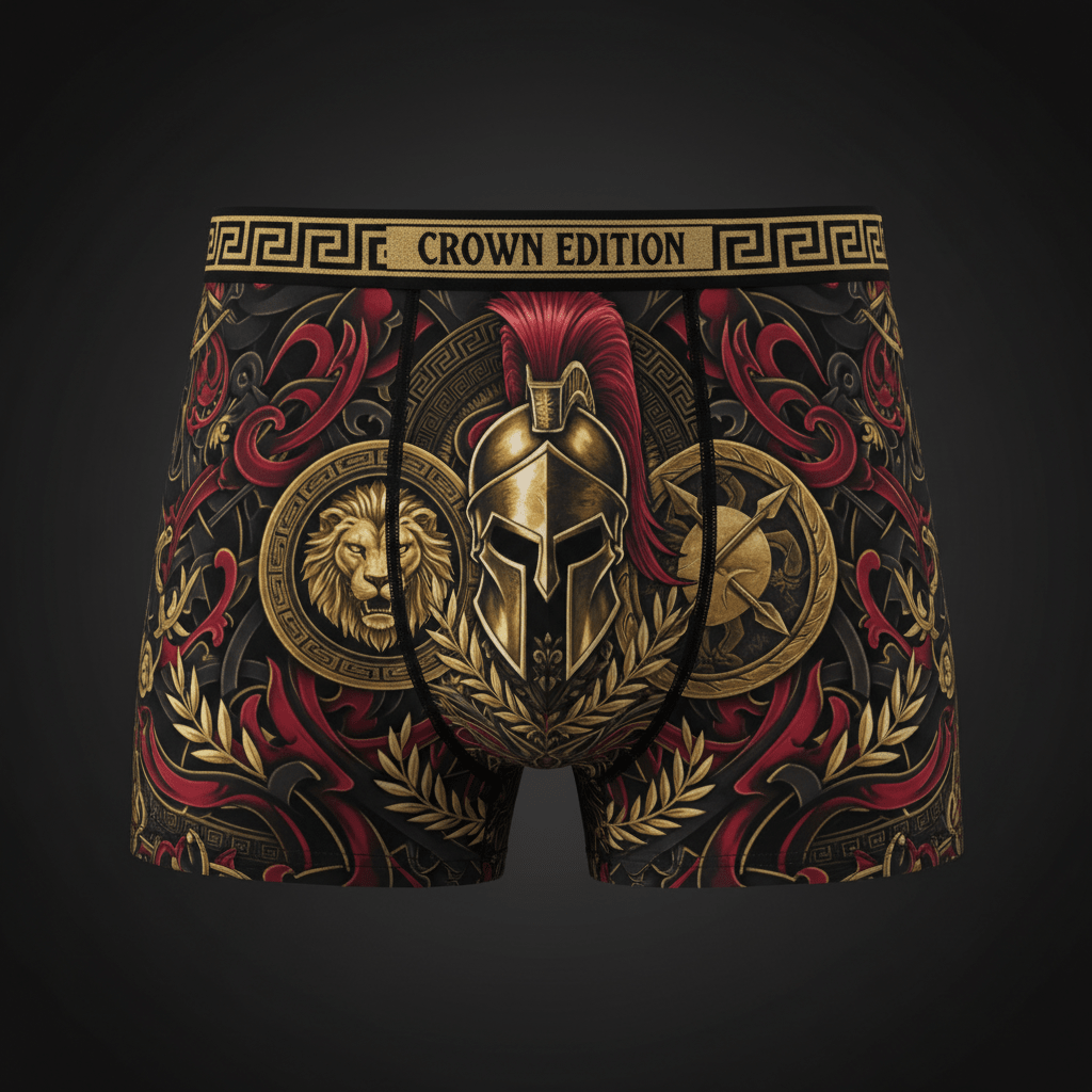 TITAN Men's Boxer Briefs Spartan Crown Edition
