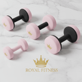 TITAN Vinyl Dumbbell Starter Set Rose Crown Edition pink gold pastel