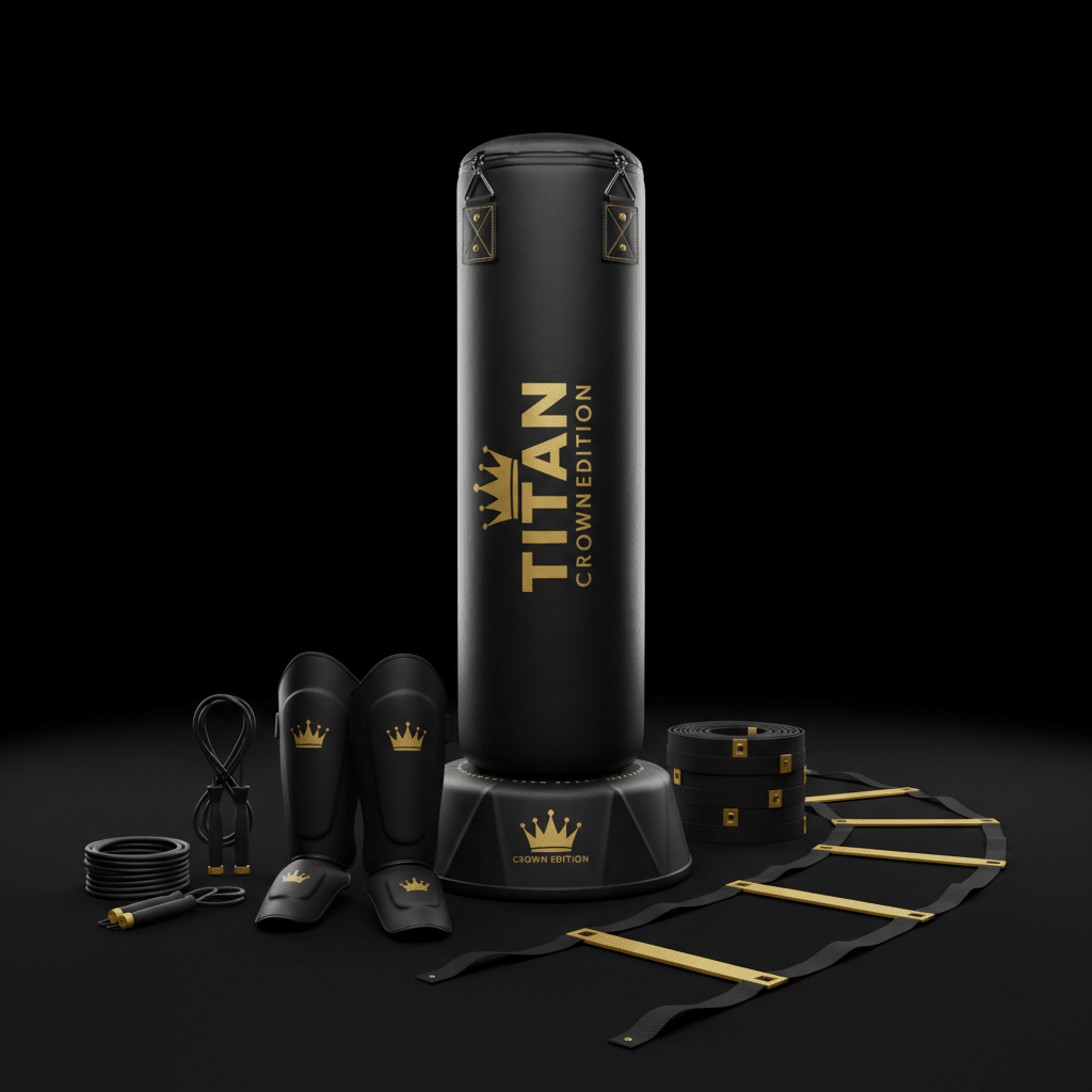 TITAN All-In-One Muay Thai Fighter's Conditioning Home Gym Kit — Crown Edition