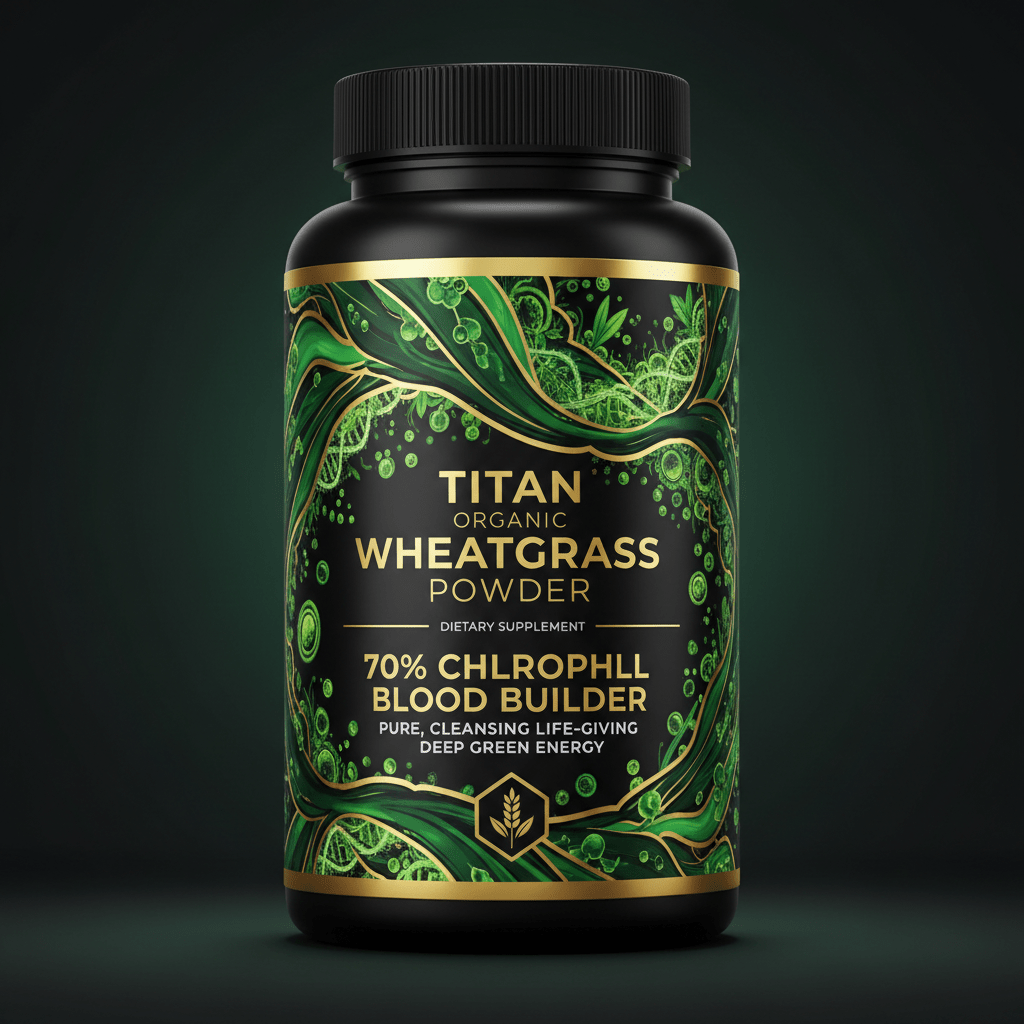 TITAN Organic Wheatgrass Powder - Alkalizing Superfood