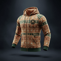 TITAN Indian Warli Tribal Zip-Up Hoodie — Earth Spirit Edition