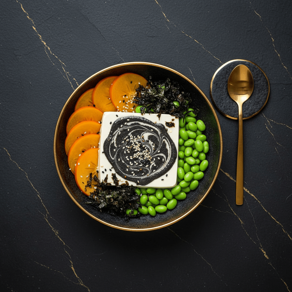 TITAN Korean Black Sesame Tofu Bowl — premium vegan breakfast meal plan
