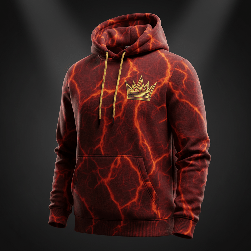 TITAN Crown Hoodie Lava King