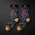 TITAN Crown Edition Tattoo Art Youth Athletic Crew Socks