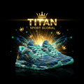 TITAN SPORT GLOBAL men's running shoes with ocean wave crown pattern