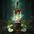 TITAN Apple Cider Vinegar Raw With The Mother Crown Edition — bioluminescent mystical design