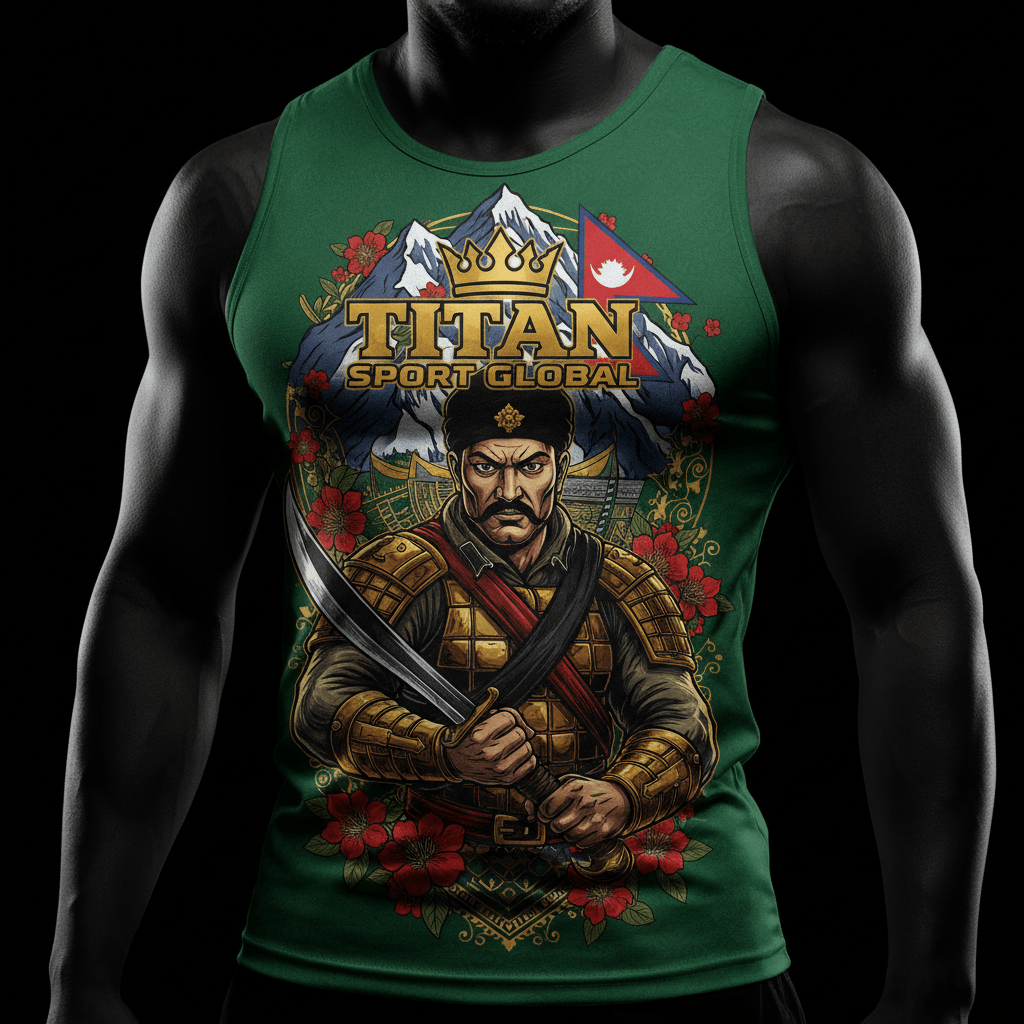 TITAN Gurkha Warrior Muscle Tank Crown Edition