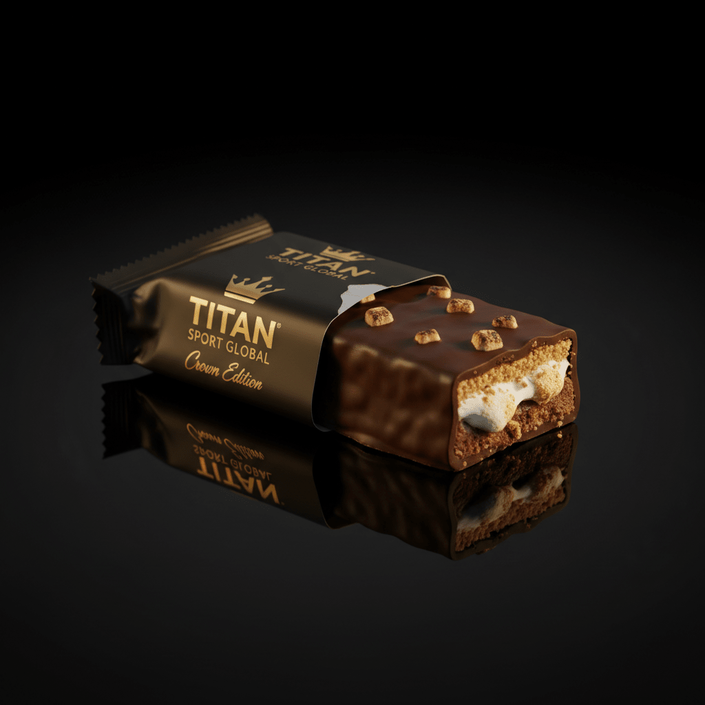 TITAN Crown Dark Chocolate S'mores Protein Bar - Crown Edition