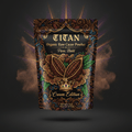 TITAN Organic Raw Cacao Powder — Pure, Crown Edition tattoo-style artwork