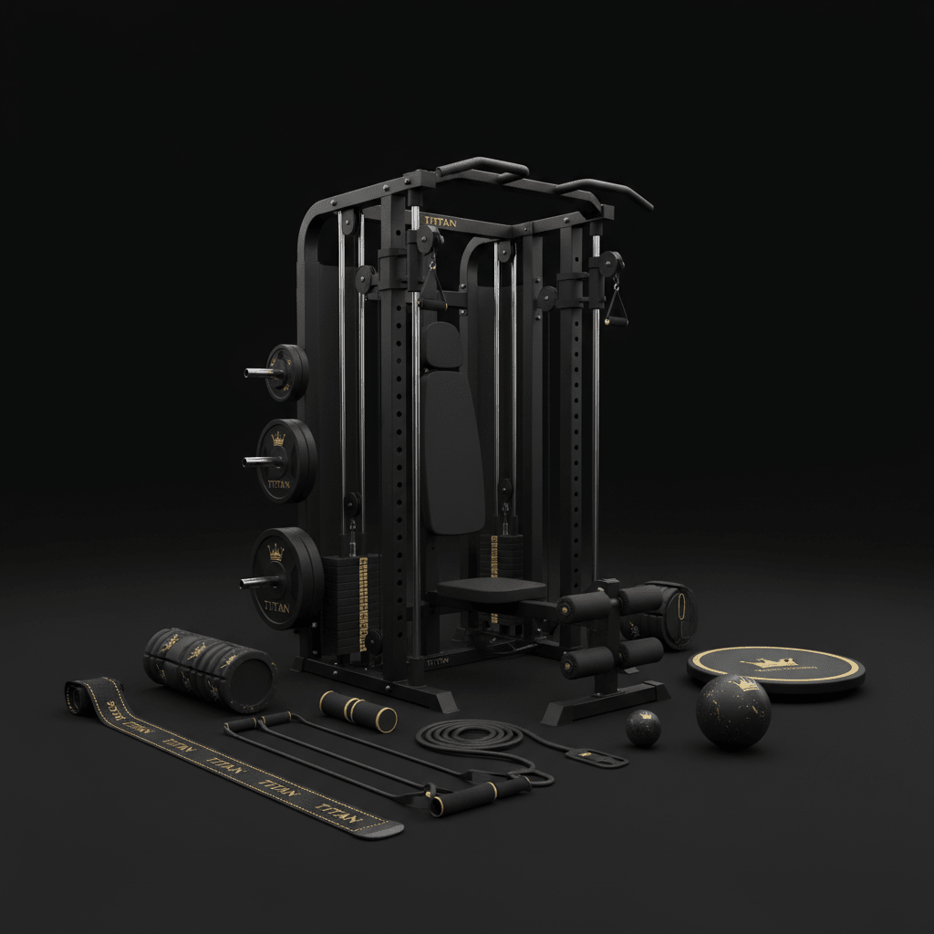 TITAN All-In-One Nurse & Healthcare Worker Wellness Home Gym Kit — Crown Edition