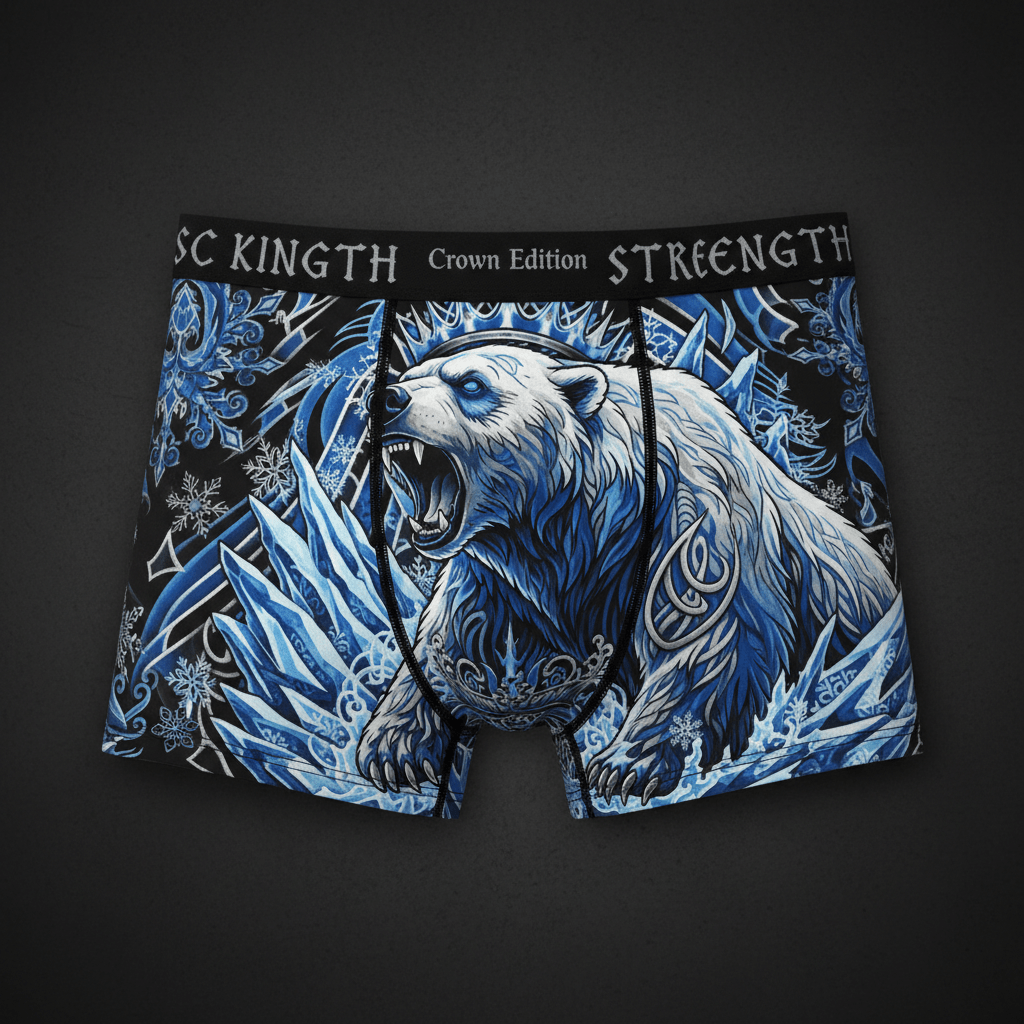 TITAN Men's Boxer Briefs Arctic King Crown Edition