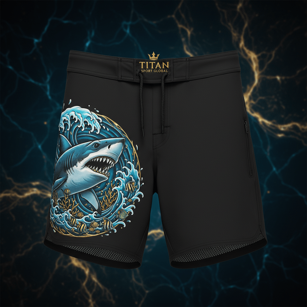 TITAN Swim Trunks Quick-Dry Performance Board Shorts with Built-In Liner and Zippered Pocket