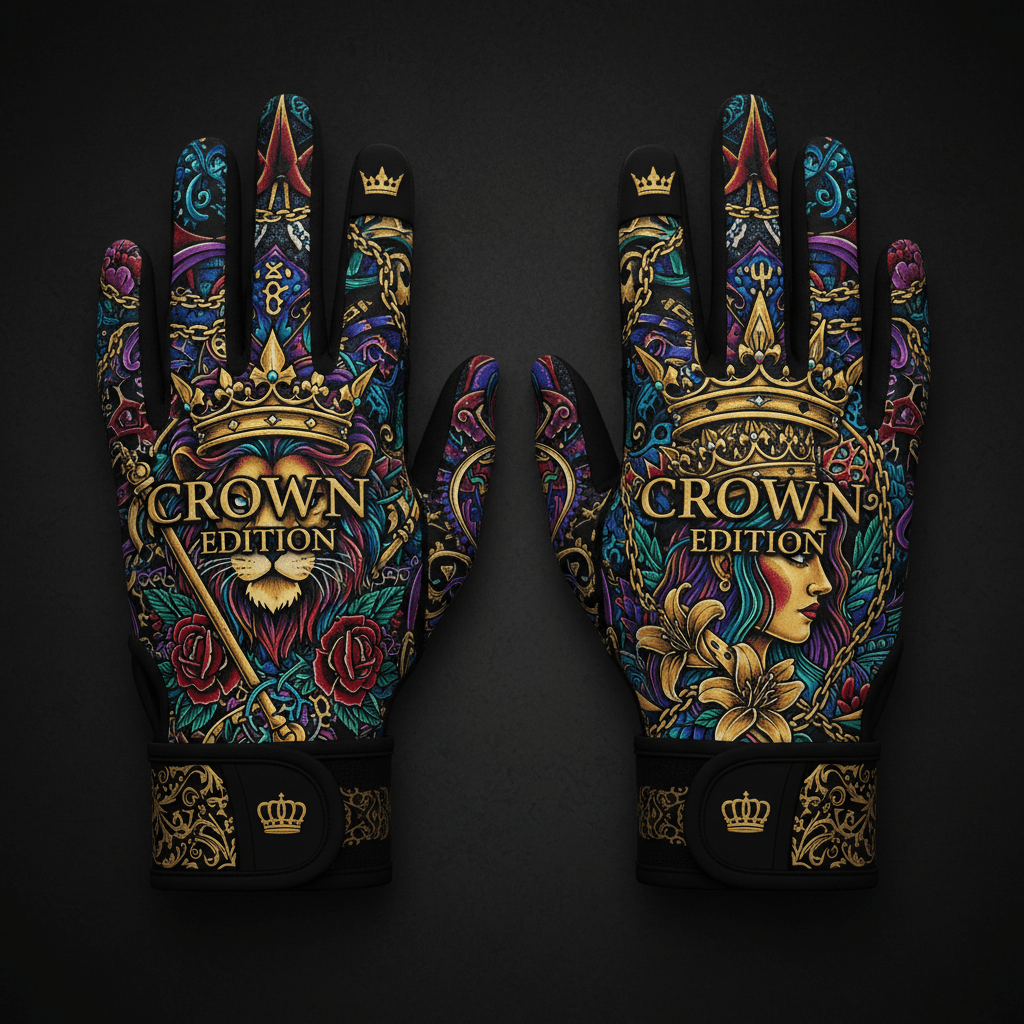 TITAN Crown Edition Tattoo Art Compression Gym Gloves