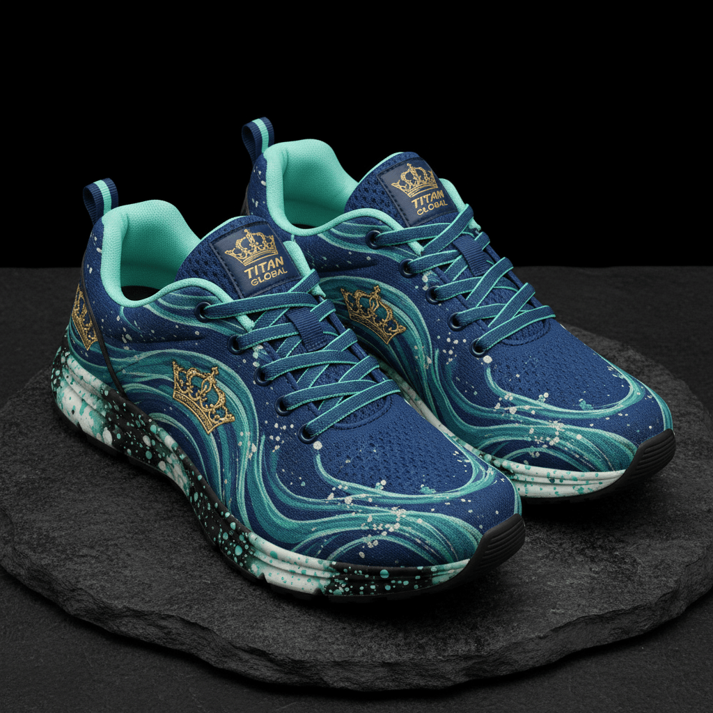 TITAN Women's Ocean Wave Crown Training Shoes flat lay