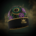TITAN Elite Beanie Black & Gold — Mystical Serpent & Rose Edition