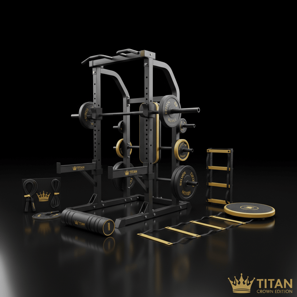 TITAN All-In-One Youth Athlete's First Training Home Gym Kit — Crown Edition