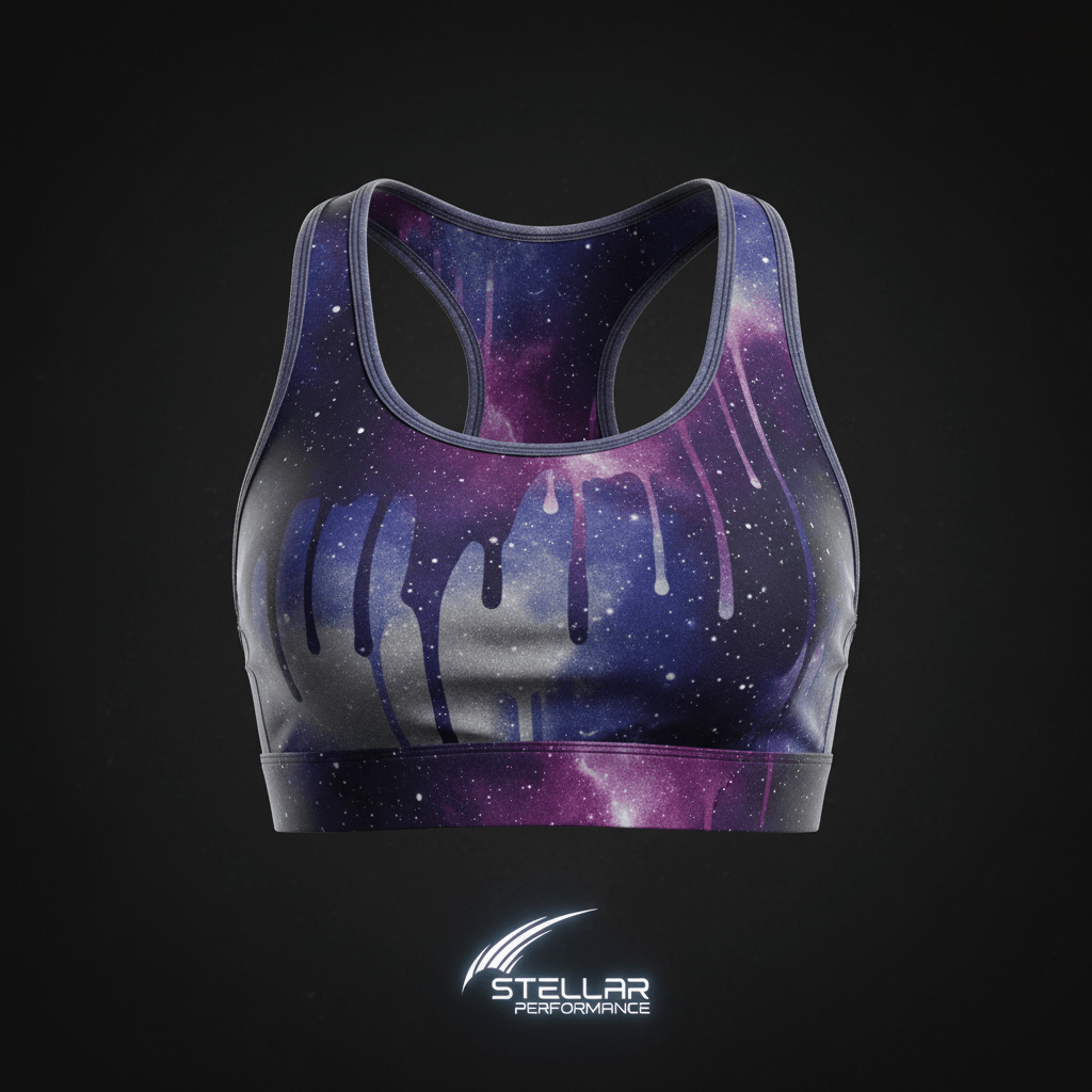 TITAN SWAG HER Sports Bra — Galaxy Drip