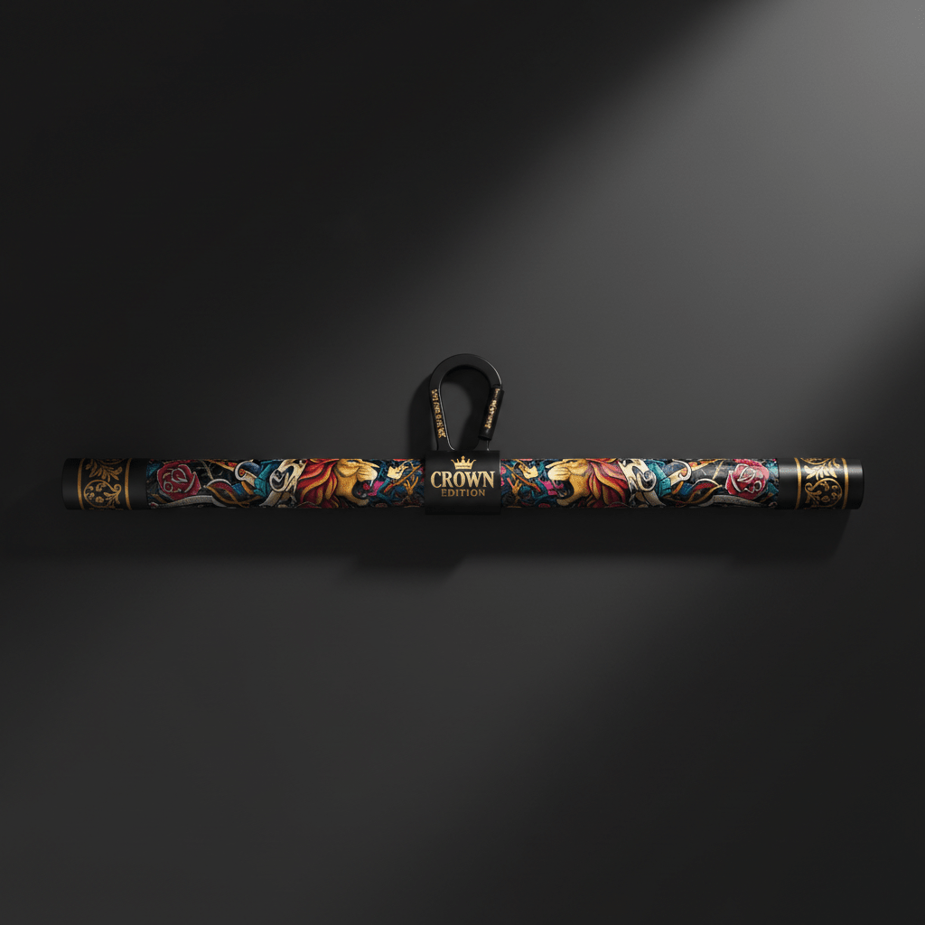TITAN Crown Edition Straight Bar Cable Attachment — Crown Edition matte black and gold