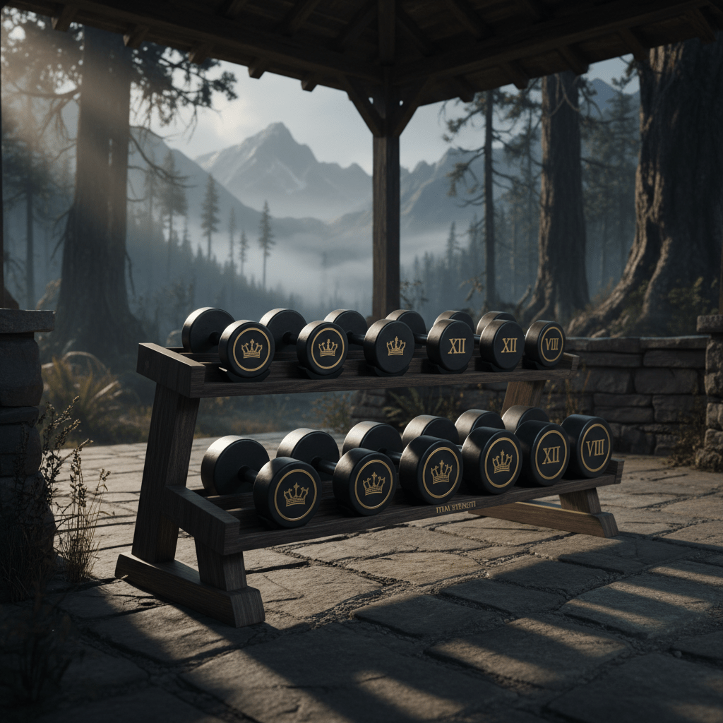 TITAN Off-Grid Cast Iron Dumbbell Set Crown Edition