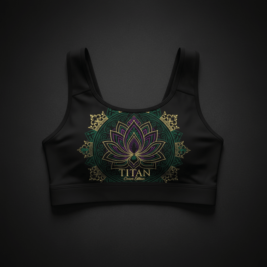 TITAN Crown Edition Women's Sports Bra — Royal Lotus