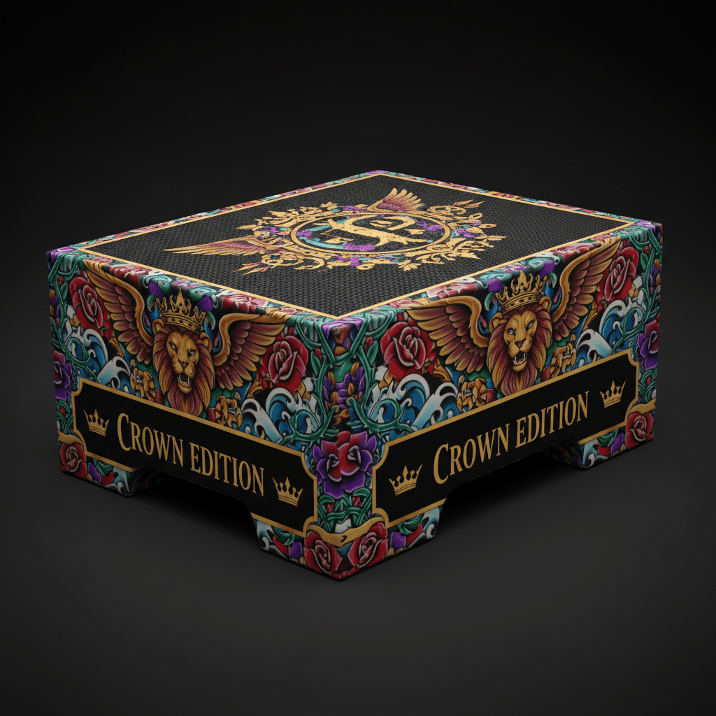 TITAN Crown Edition Calf Raise Block — Crown Edition matte black and gold