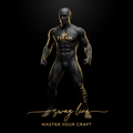 TITAN Grappling Dummy Elite MMA — matte black with gold crown logo