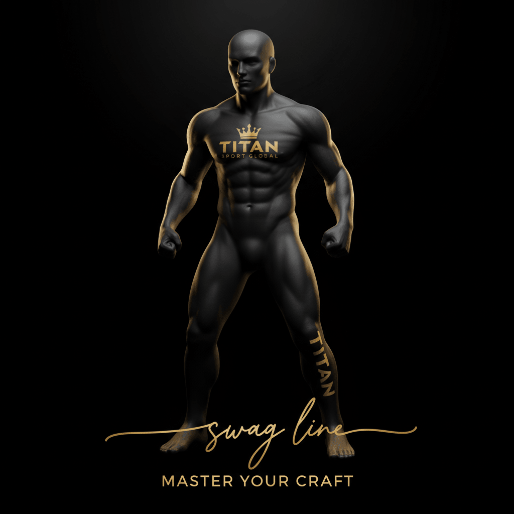 TITAN Grappling Dummy Elite MMA — matte black with gold crown logo