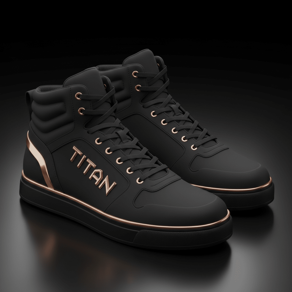 TITAN Black Rose Gold High Top Prestige Edition