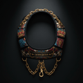 TITAN Crown Edition Neck Harness — Crown Edition matte black and gold