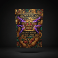 TITAN Rice Cakes Peanut Butter Flavor — Crown Edition bold tattoo-style artwork