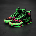 TITAN Men's Neon Drip Crown Basketball Shoes flat lay