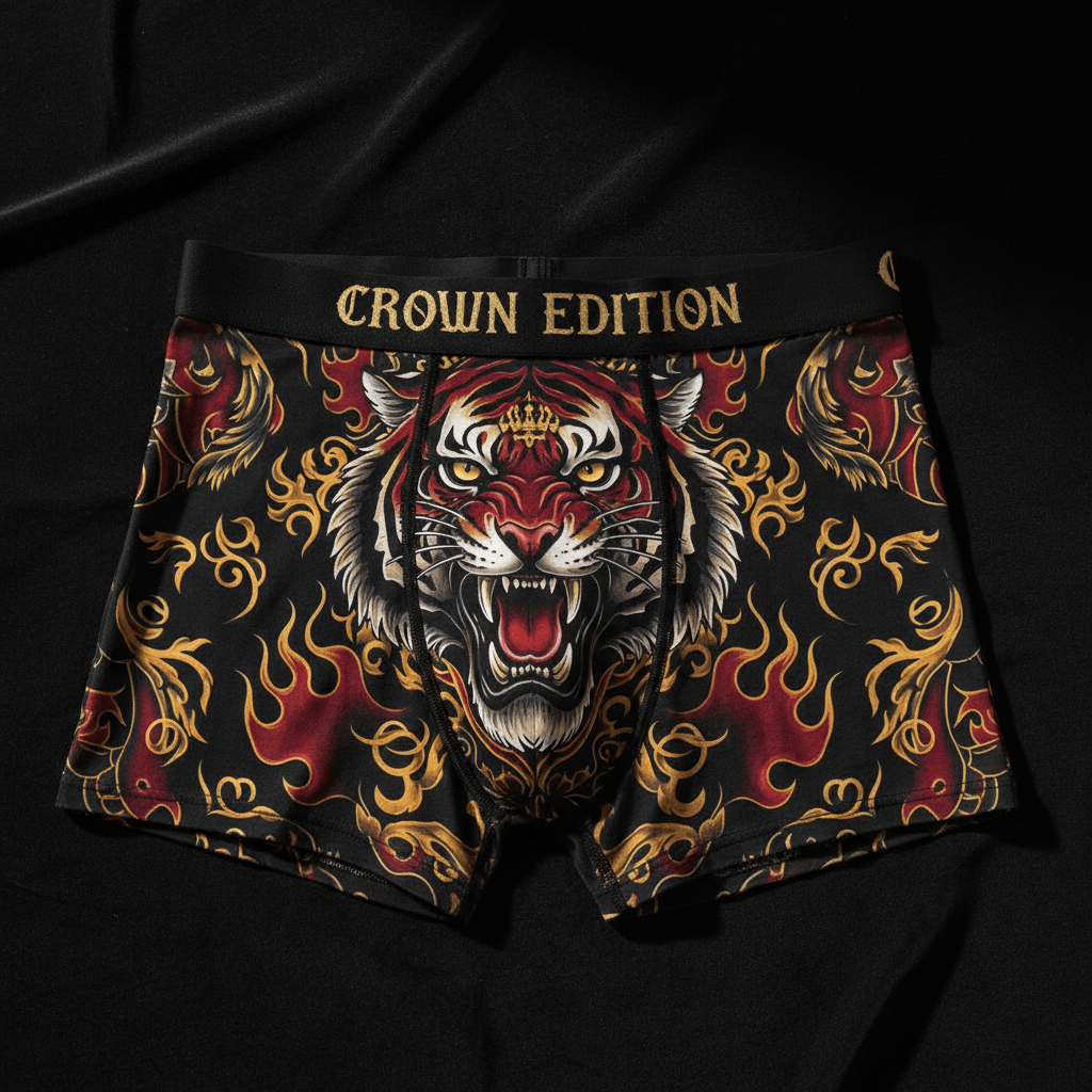 TITAN Men's Boxer Briefs Tiger King Crown Edition