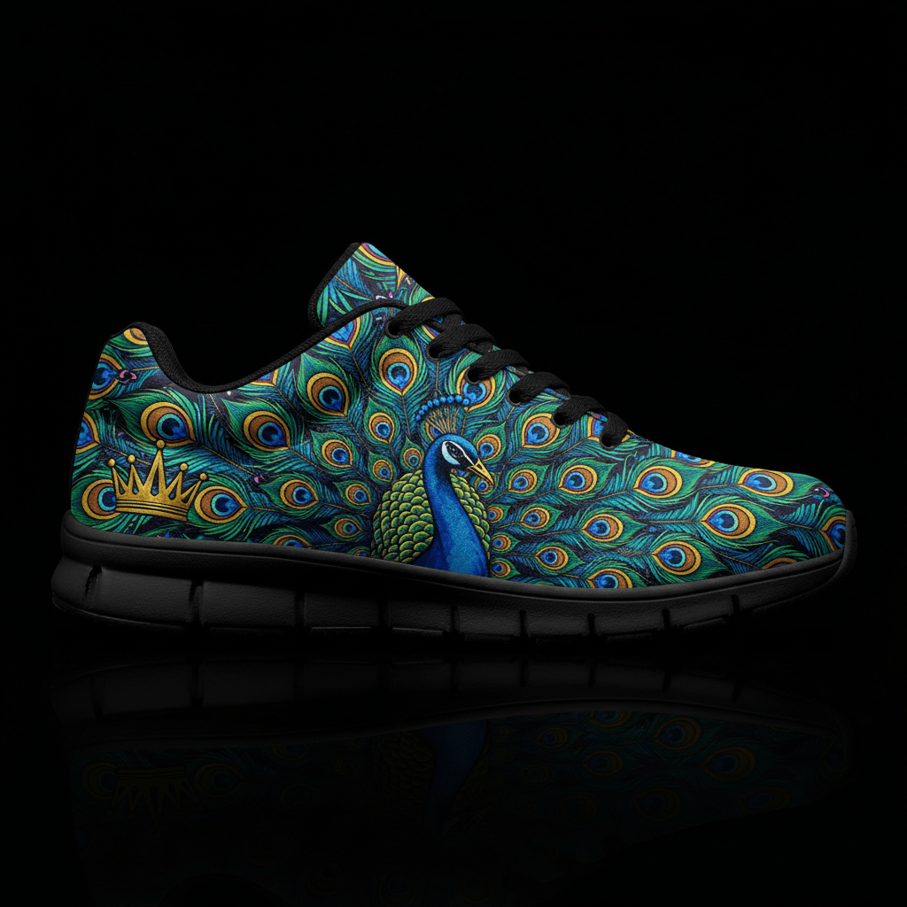 TITAN Crown Edition Color Peacock Women's Training Shoe Color Tattoo Art