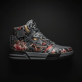 TITAN Streetwear Sneaker — Oni Mask Tattoo Slate Grey Crown Edition