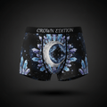 TITAN Women's Cozy Boxer Shorts Crystal Moon Crown Edition