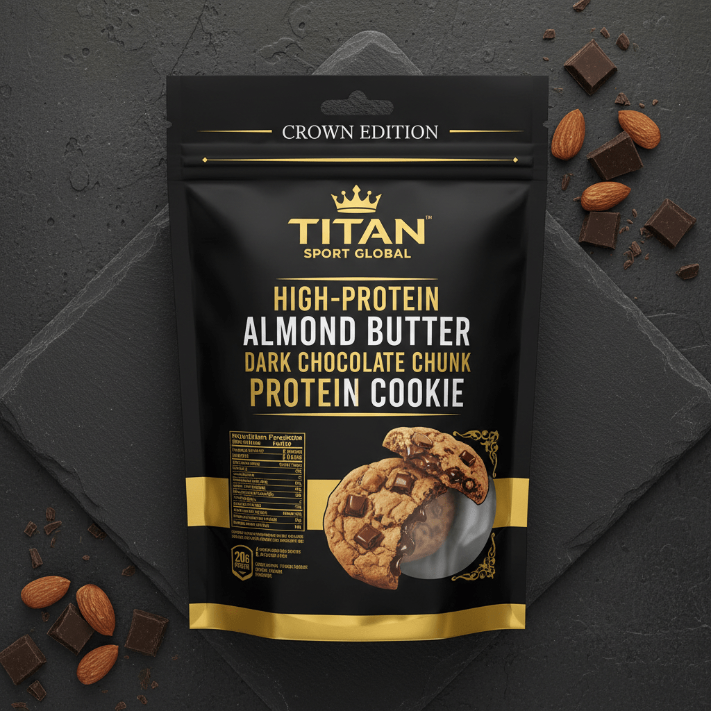 Almond Butter Dark Chocolate Chunk Protein Cookie — TITAN SPORT GLOBAL